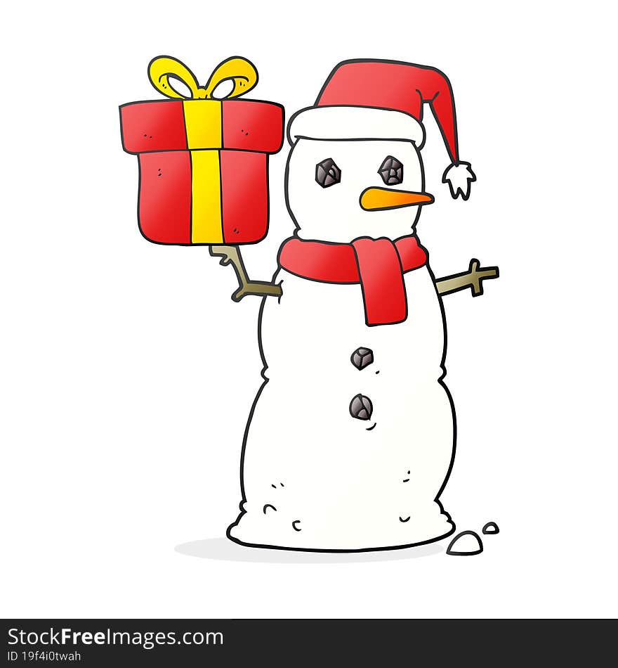 Cartoon Snowman