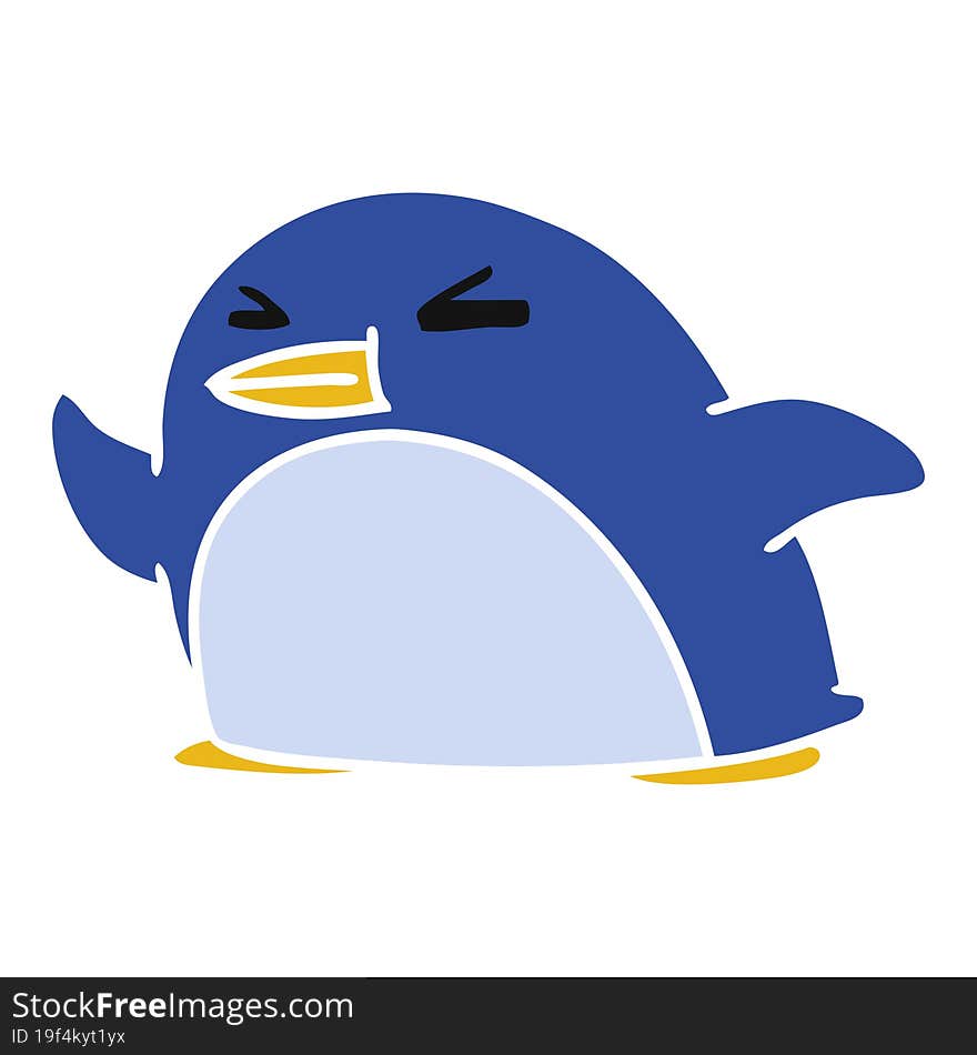 Cartoon Kawaii Of A Cute Penguin