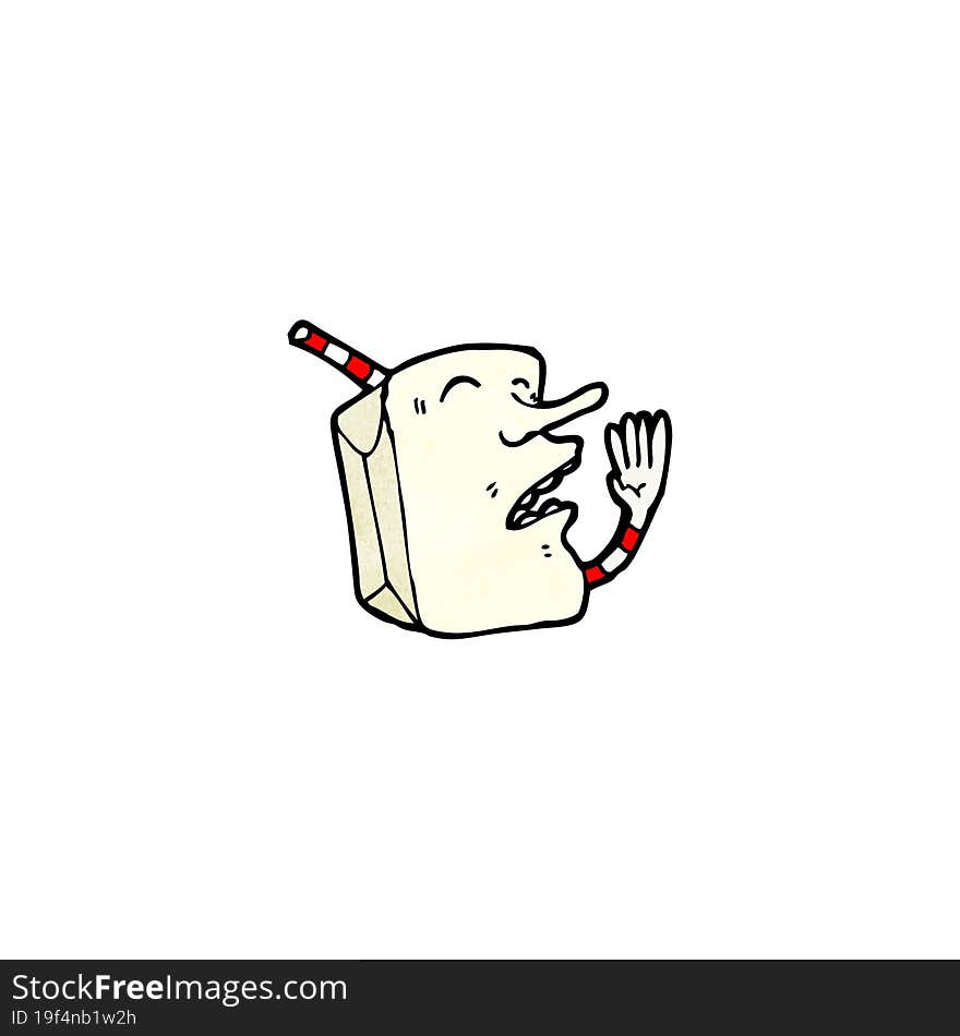 Juice Box Cartoon Character