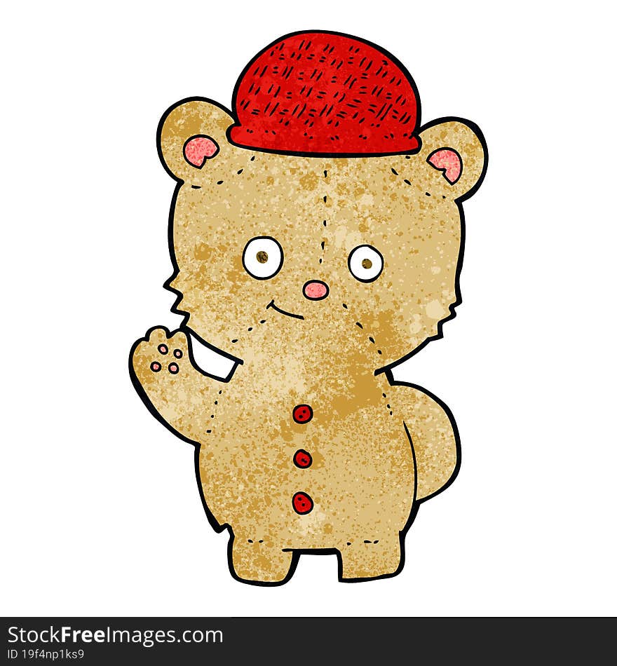 cartoon bear in hat