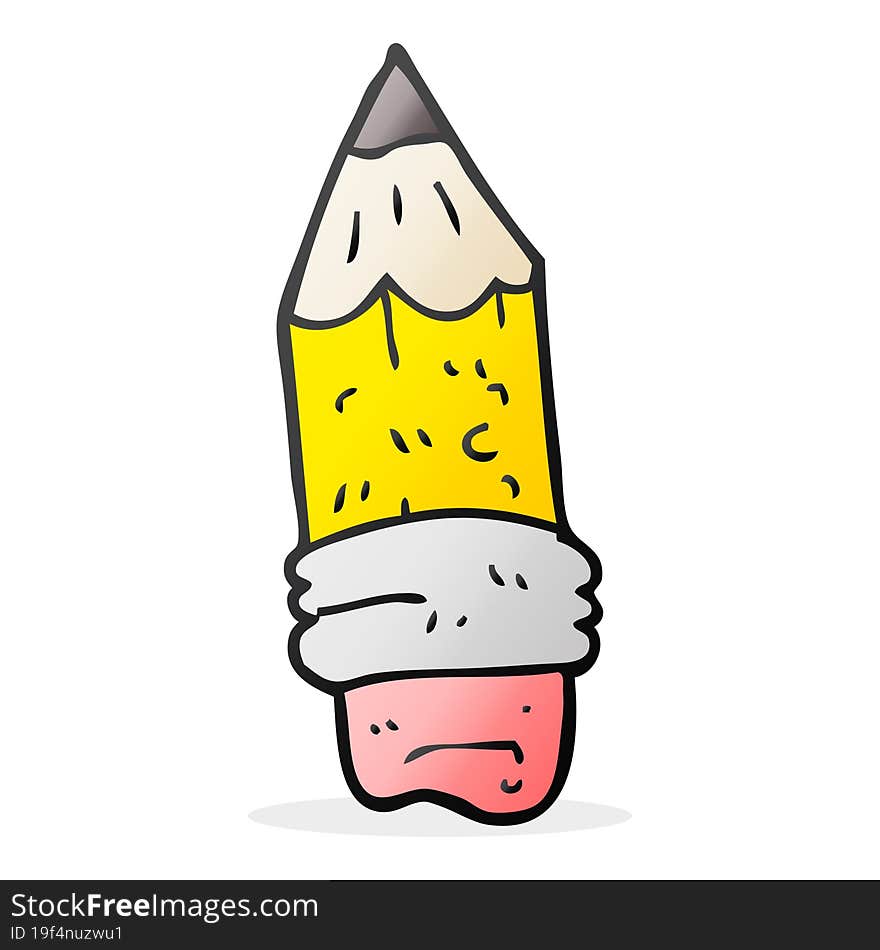 cartoon pencil stub