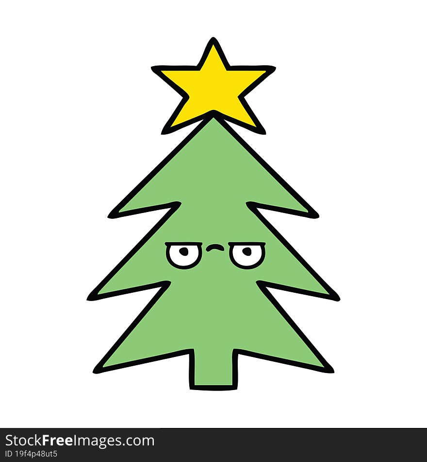 cute cartoon christmas tree