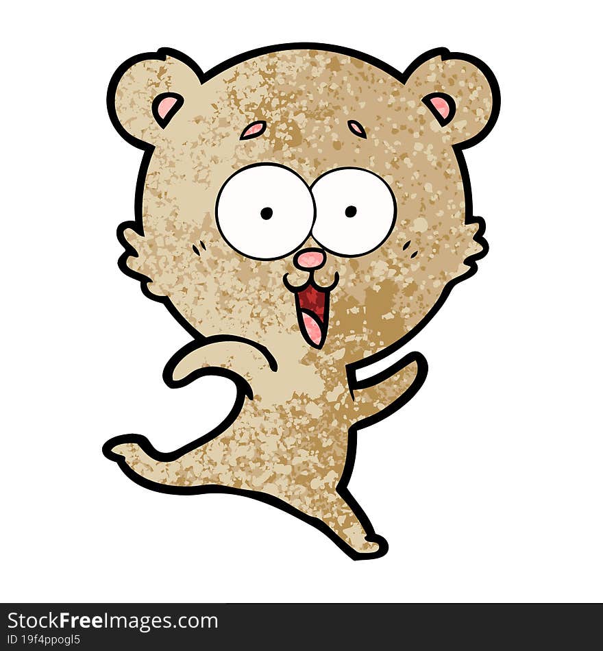 laughing teddy  bear cartoon. laughing teddy  bear cartoon