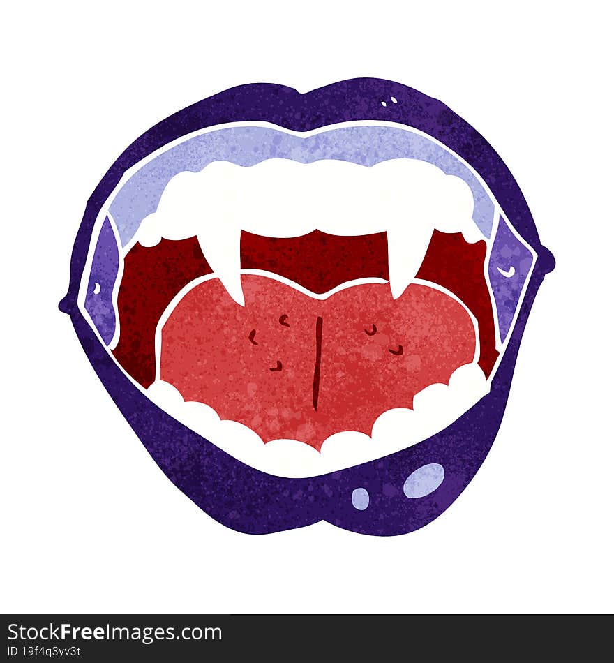 cartoon vampire mouth