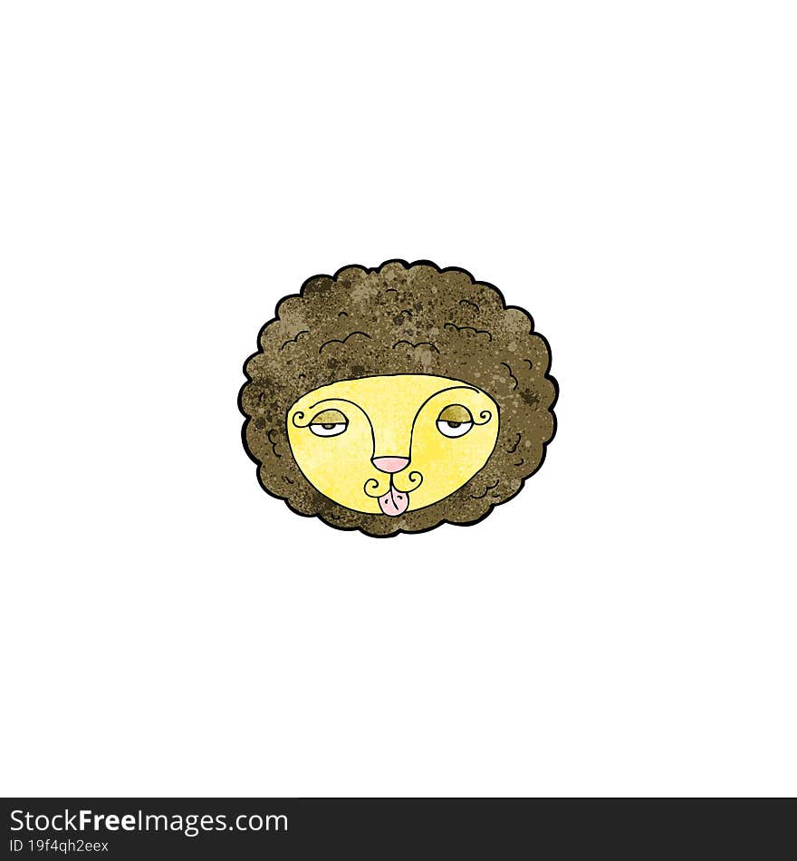 cartoon lion face