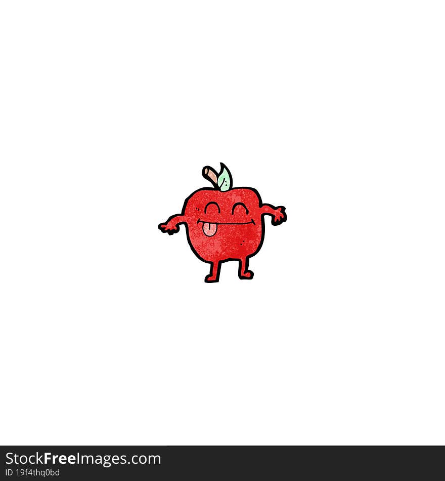 apple cartoon character