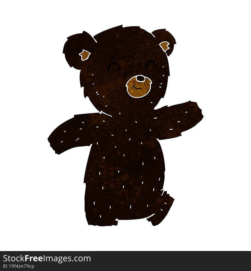 cute cartoon black bear