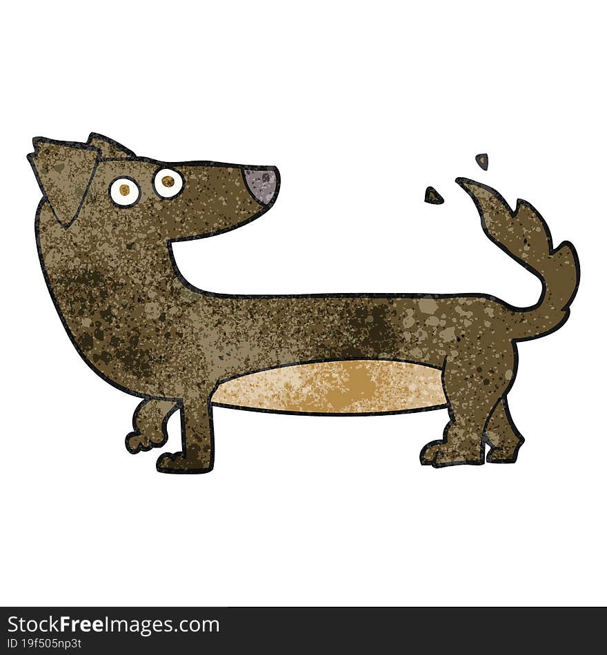 Textured Cartoon Dog