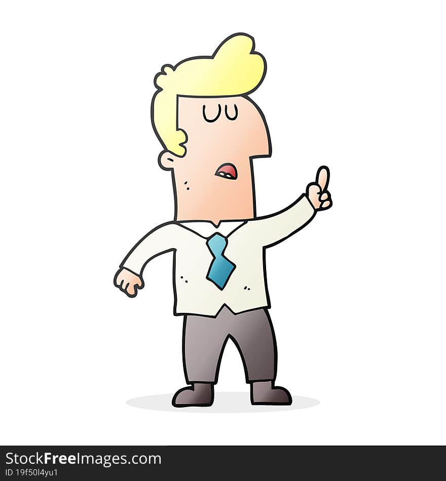 cartoon businessman