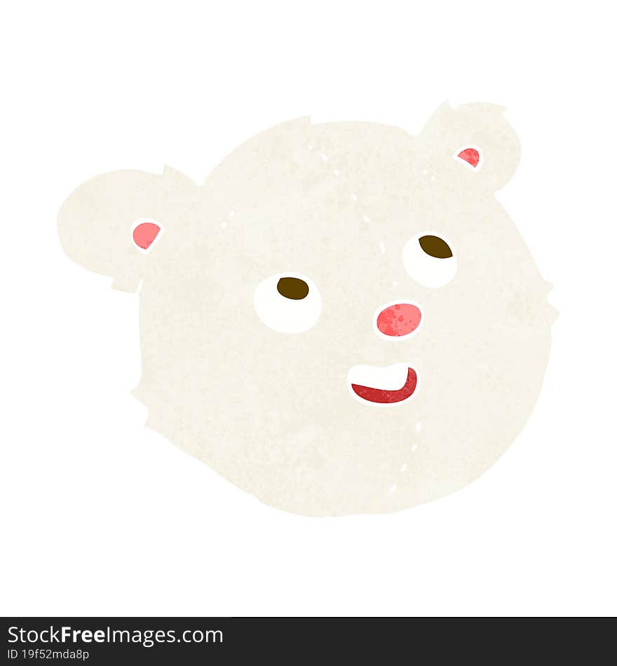 cartoon polar bear face