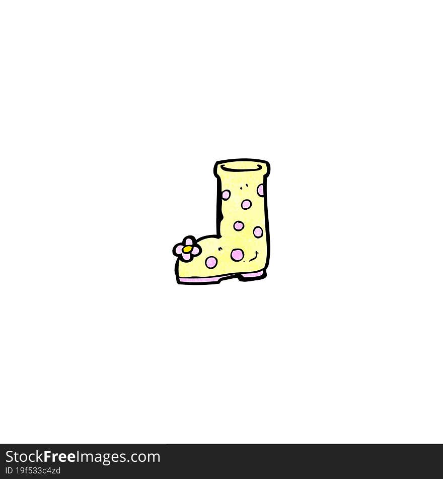 Cartoon Wellington Boot