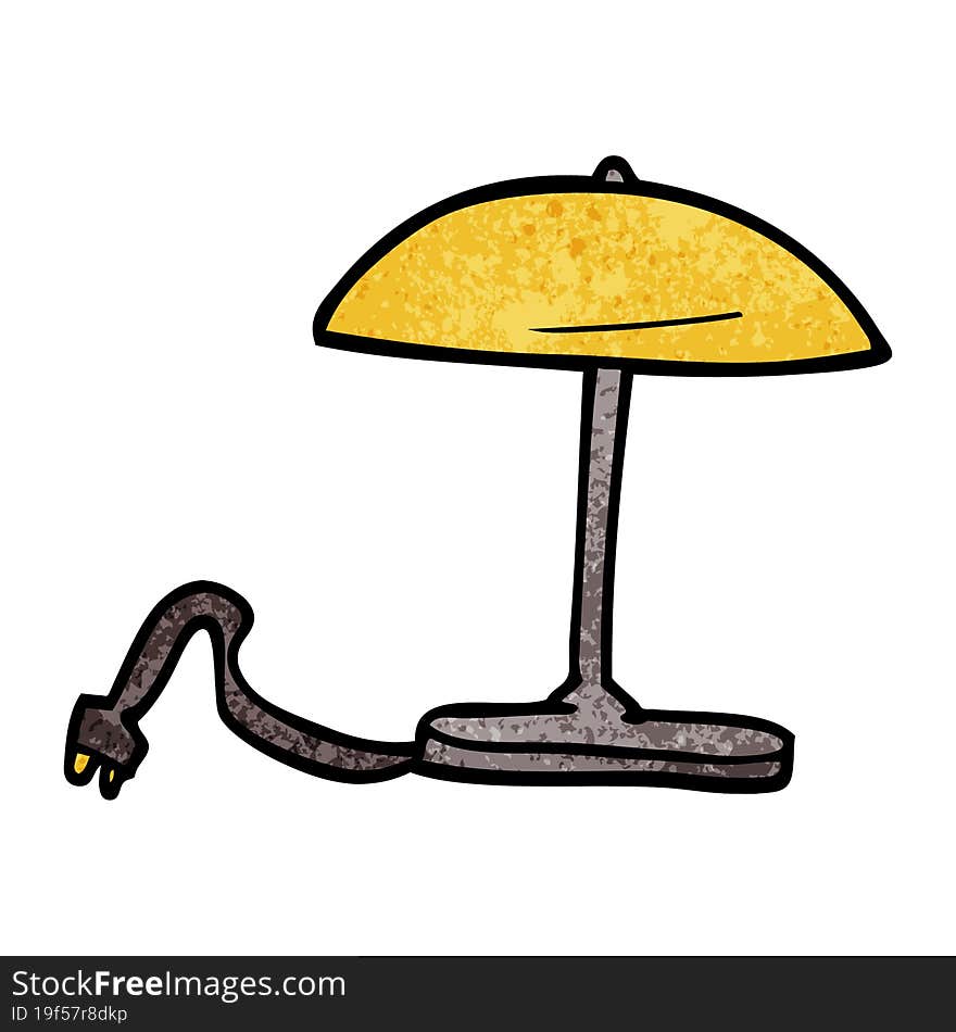 cartoon doodle lamp