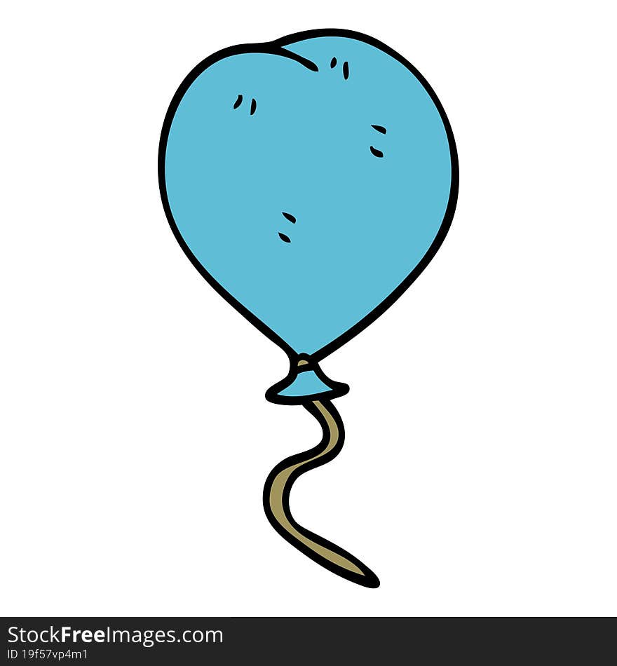 cartoon doodle balloon