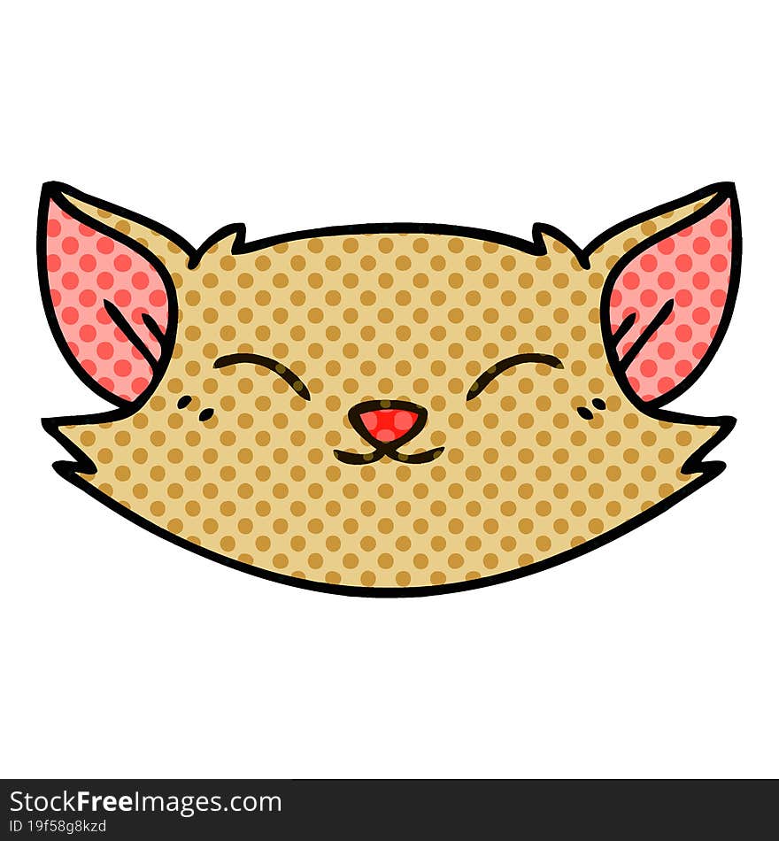 quirky comic book style cartoon cat