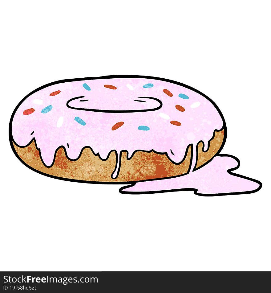 cartoon donut. cartoon donut