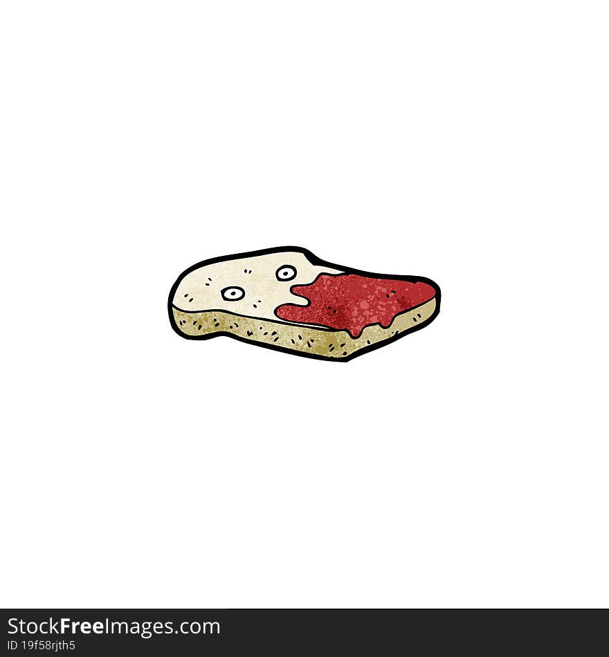 sliced bread cartoon character