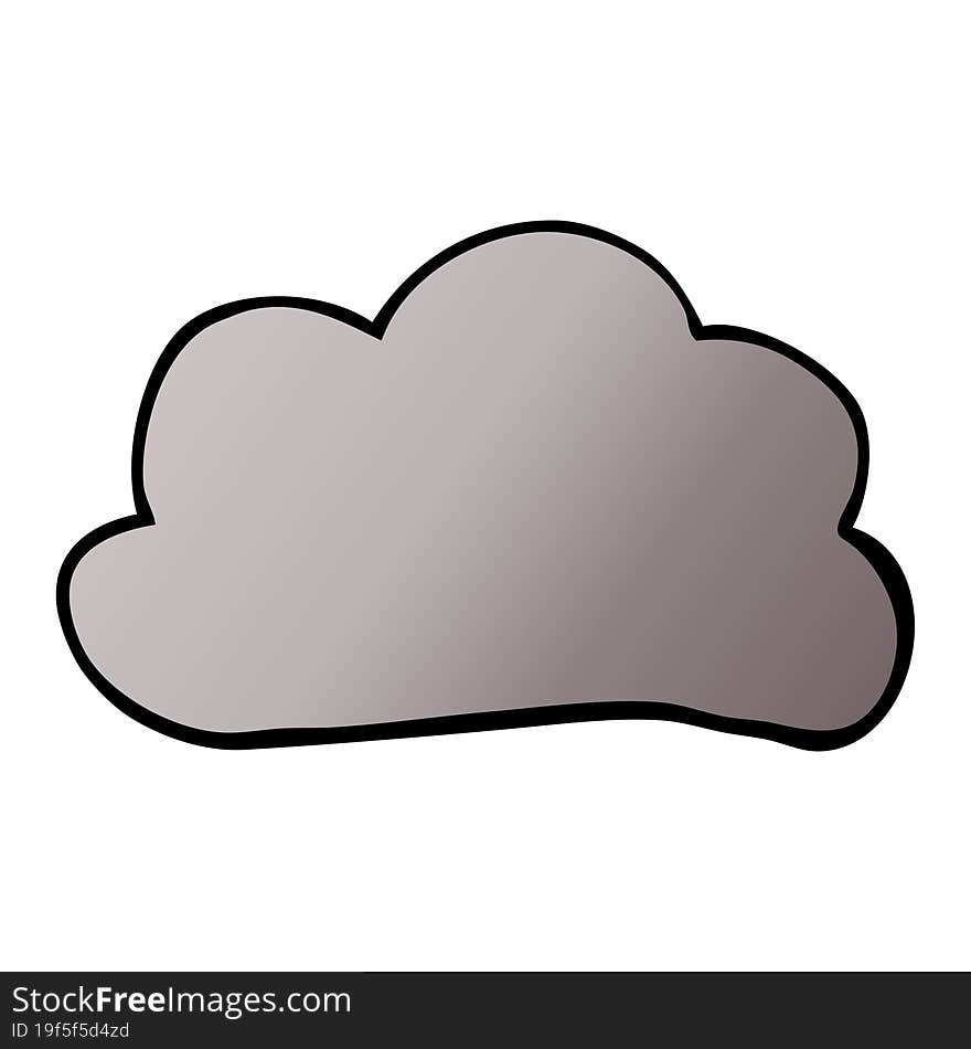 Cartoon Doodle Weather Cloud