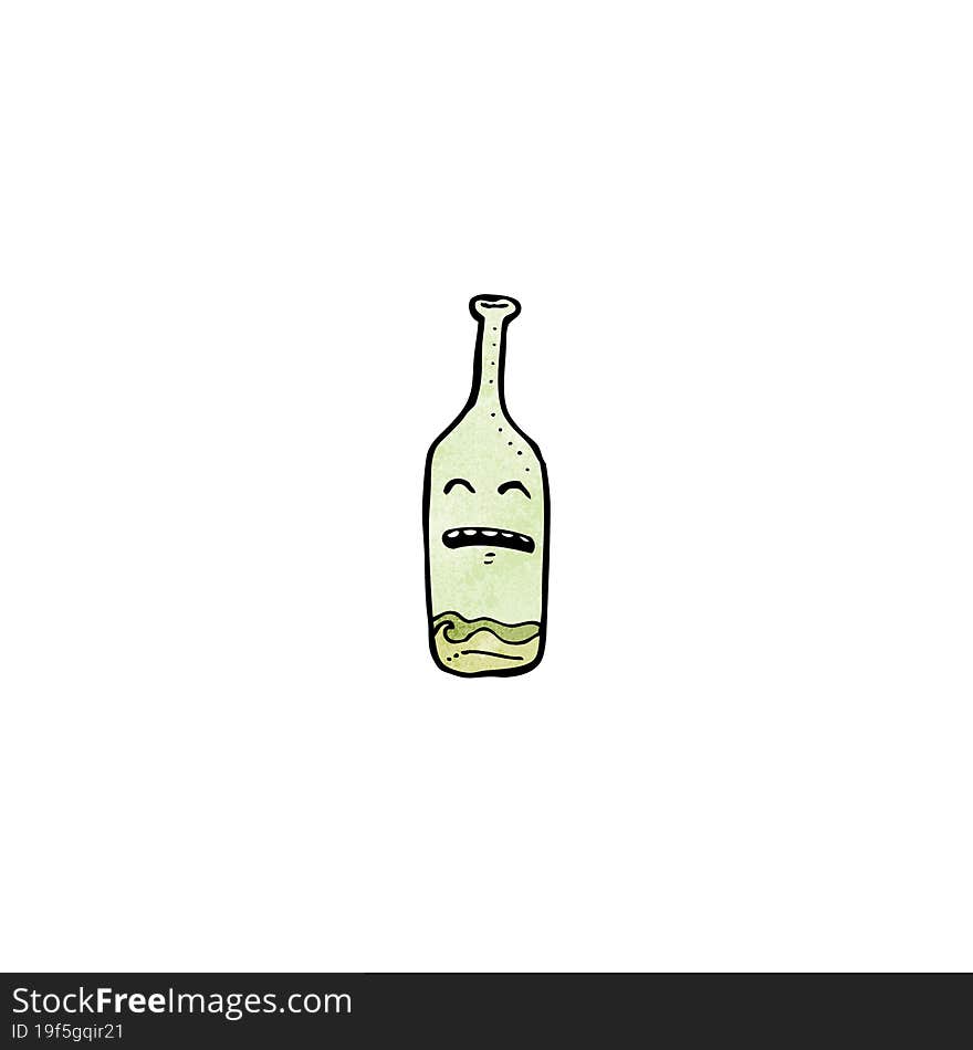 Cartoon Wine Bottle