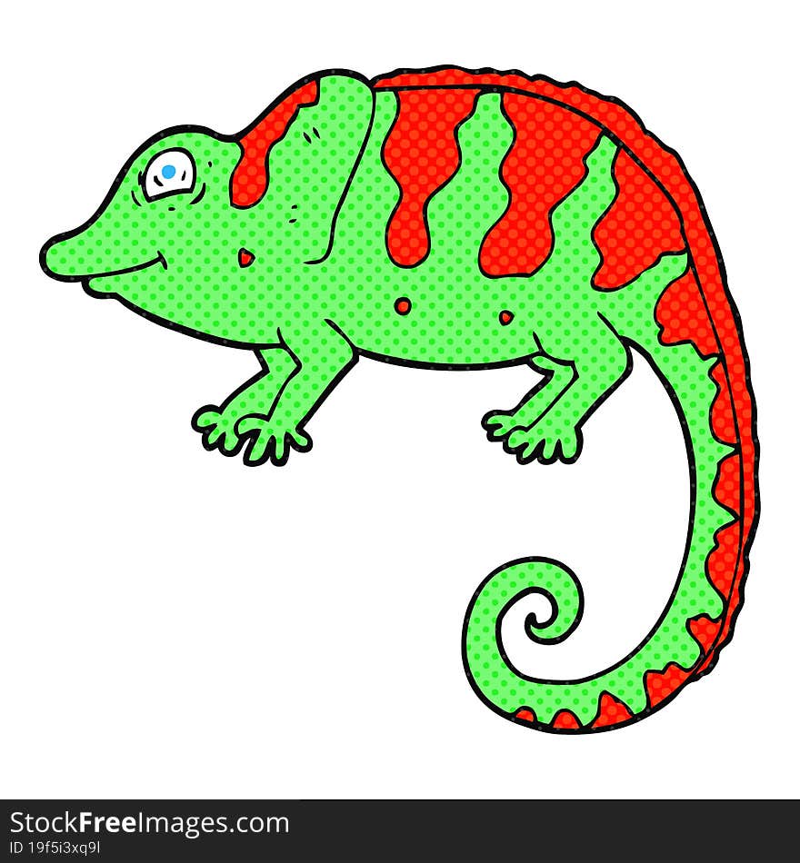 cartoon chameleon