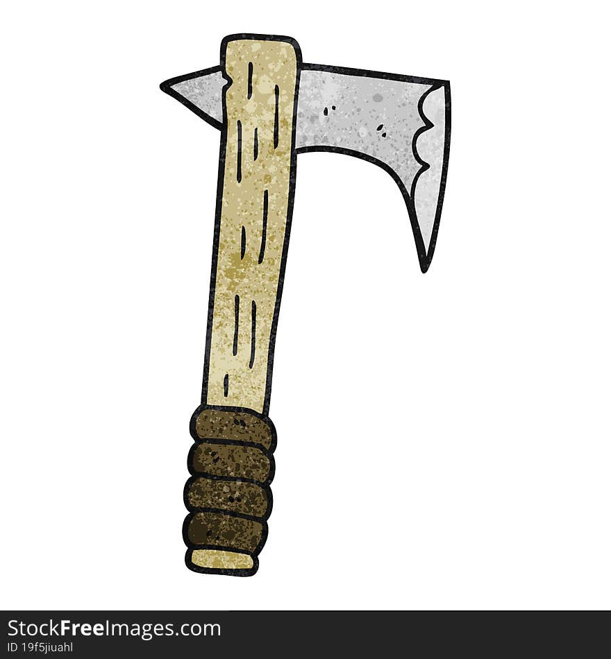 textured cartoon axe