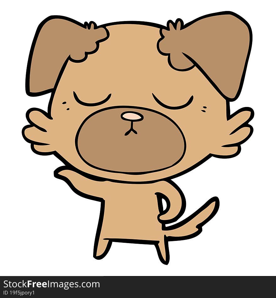 cute cartoon dog. cute cartoon dog