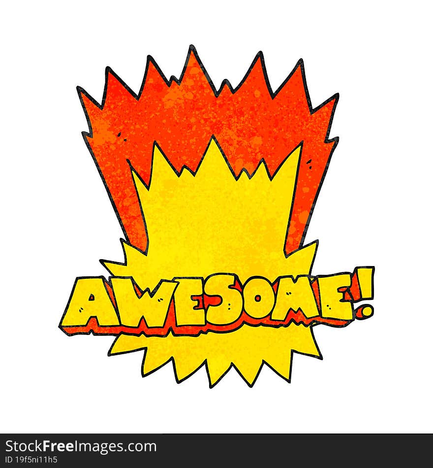 awesome texture cartoon shout