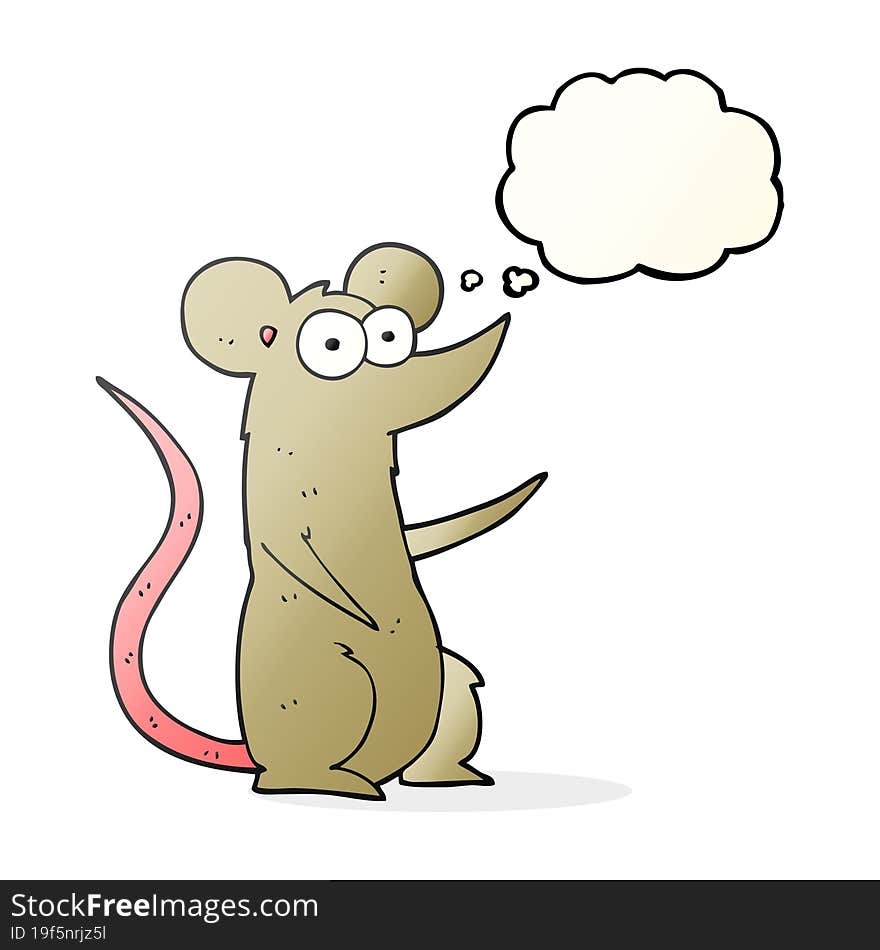 thought bubble cartoon mouse