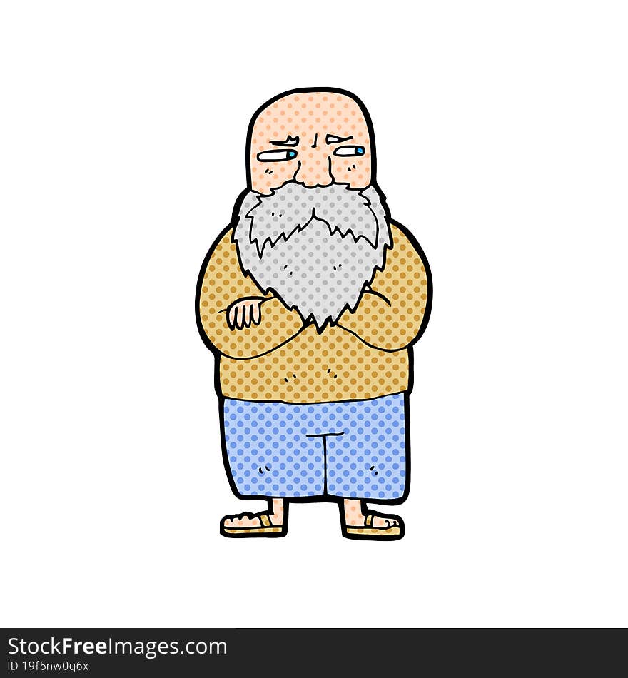 Cartoon Old Man