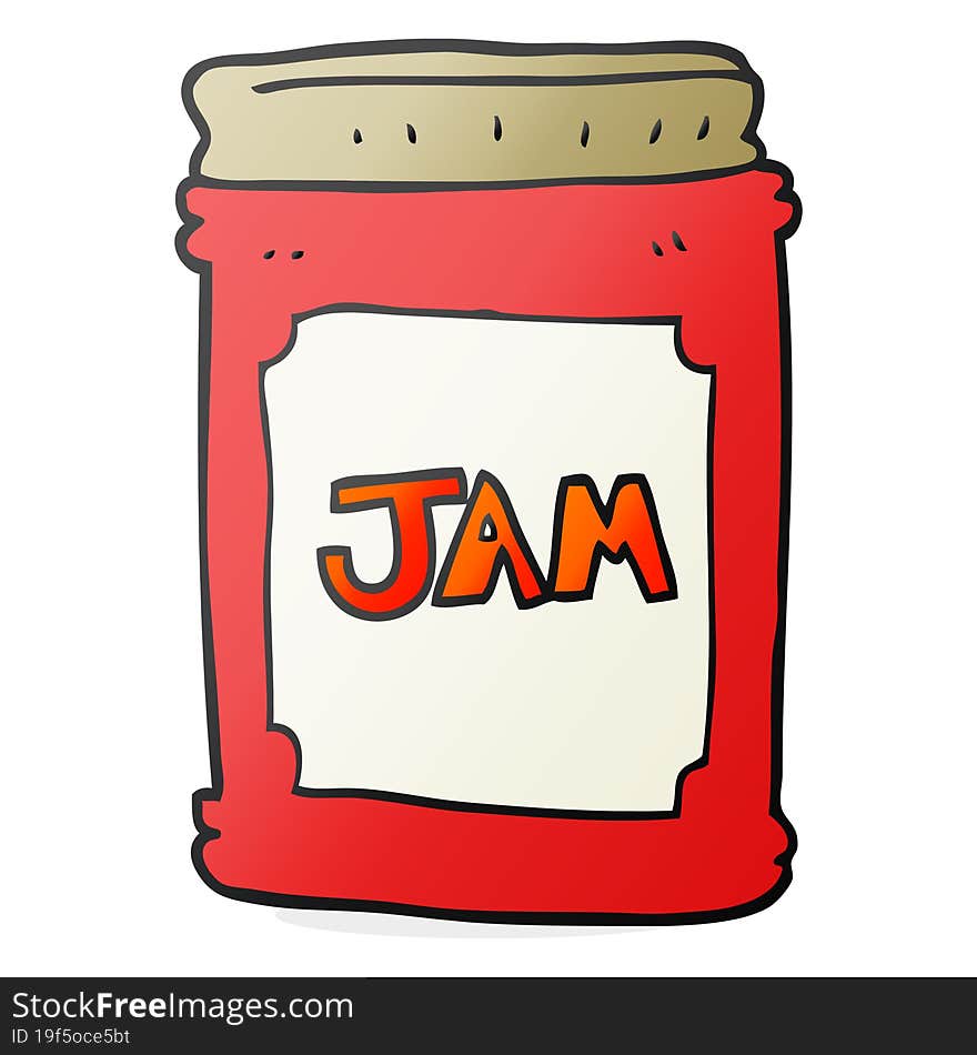 Cartoon Jam Jar