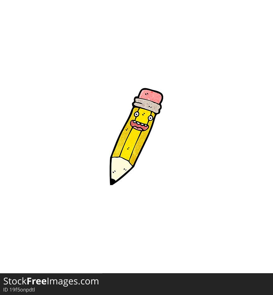 pencil cartoon character