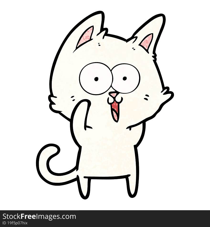 funny cartoon cat. funny cartoon cat