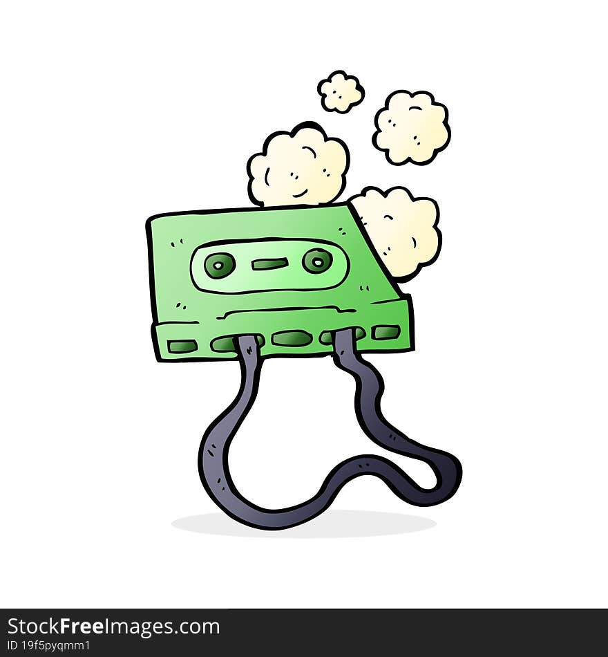 cartoon cassette tape