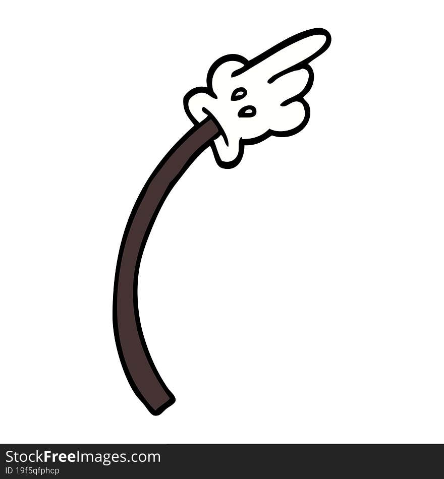 Cartoon Doodle Of A Hand Gesture