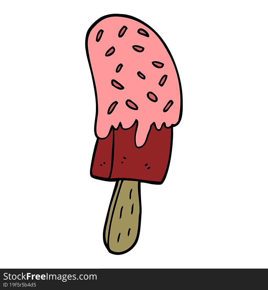 cartoon ice cream lolly