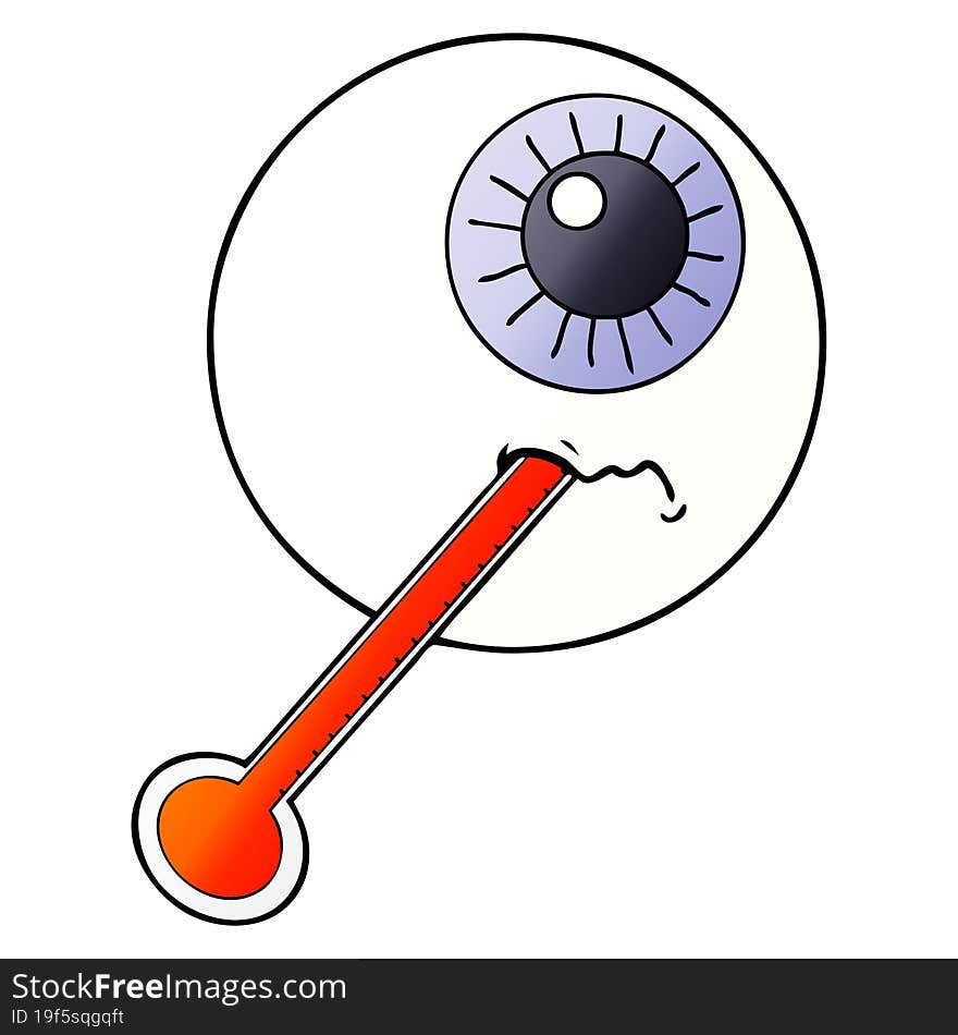 cartoon ill eyeball. cartoon ill eyeball