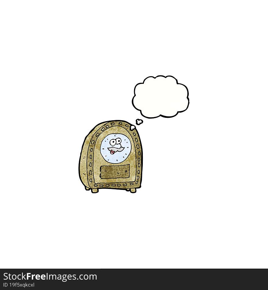 clock cartoon character