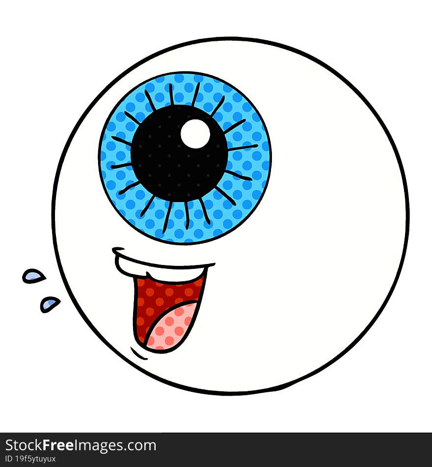 cartoon eyeball laughing. cartoon eyeball laughing