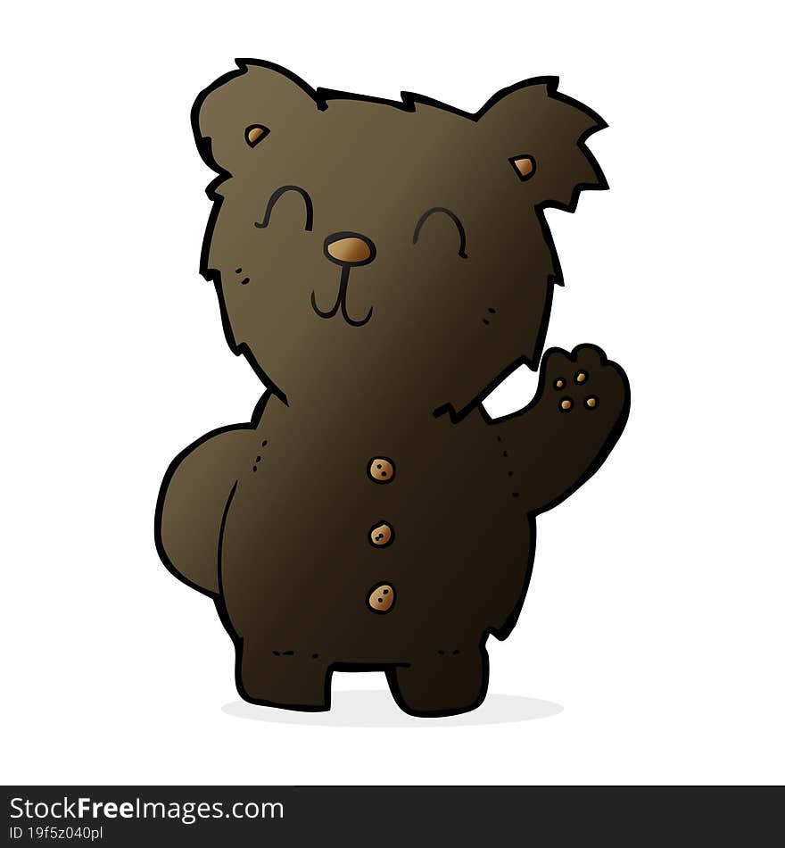 cartoon black bear