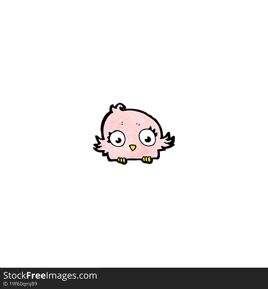 cartoon little bird