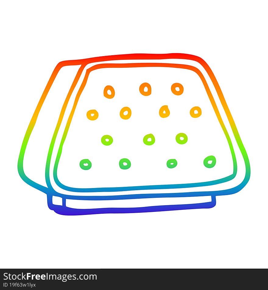 Rainbow Gradient Line Drawing Cartoon Desktop Intercom