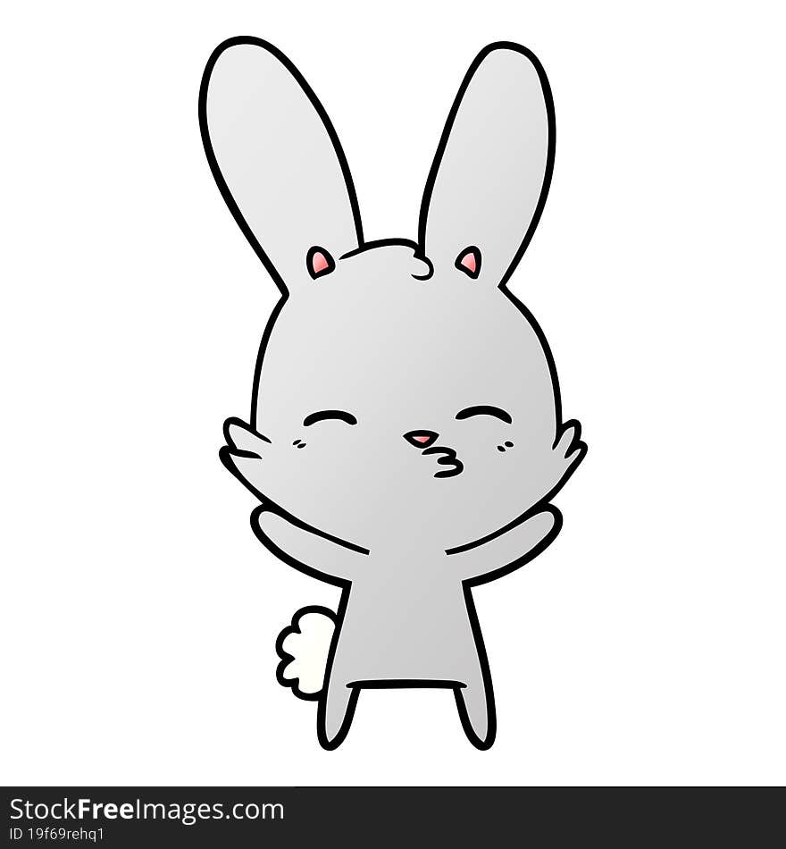 curious bunny cartoon. curious bunny cartoon