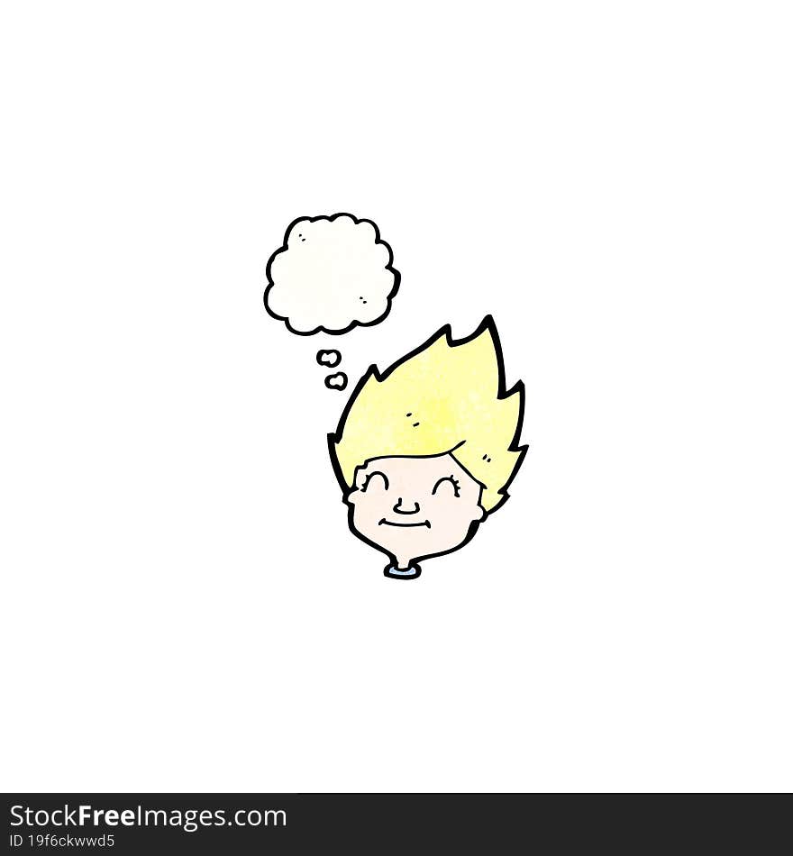 Cartoon Boy With Speech Bubble