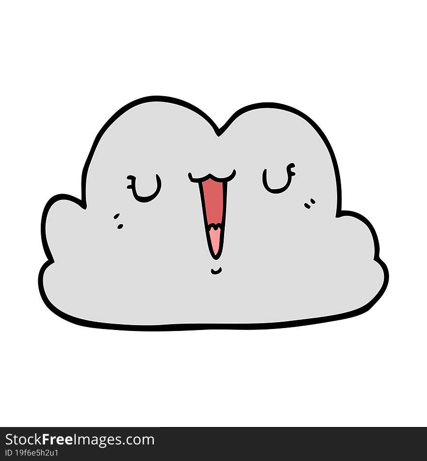 cute cartoon cloud