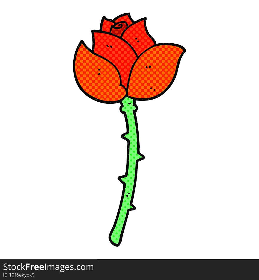 Cartoon Rose