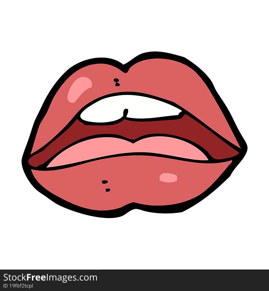 open mouth cartoon symbol