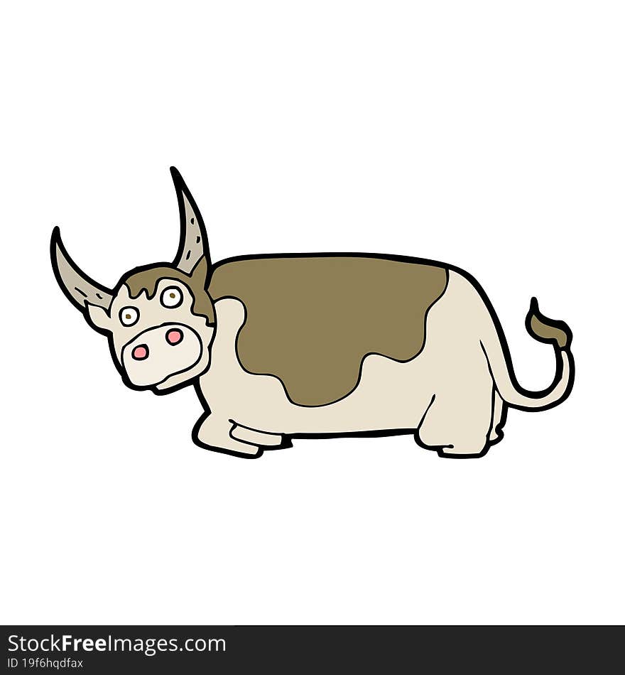 cartoon bull