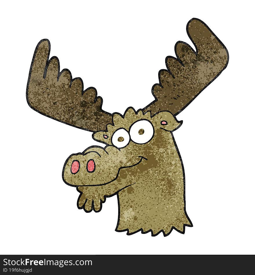 Textured Cartoon Moose