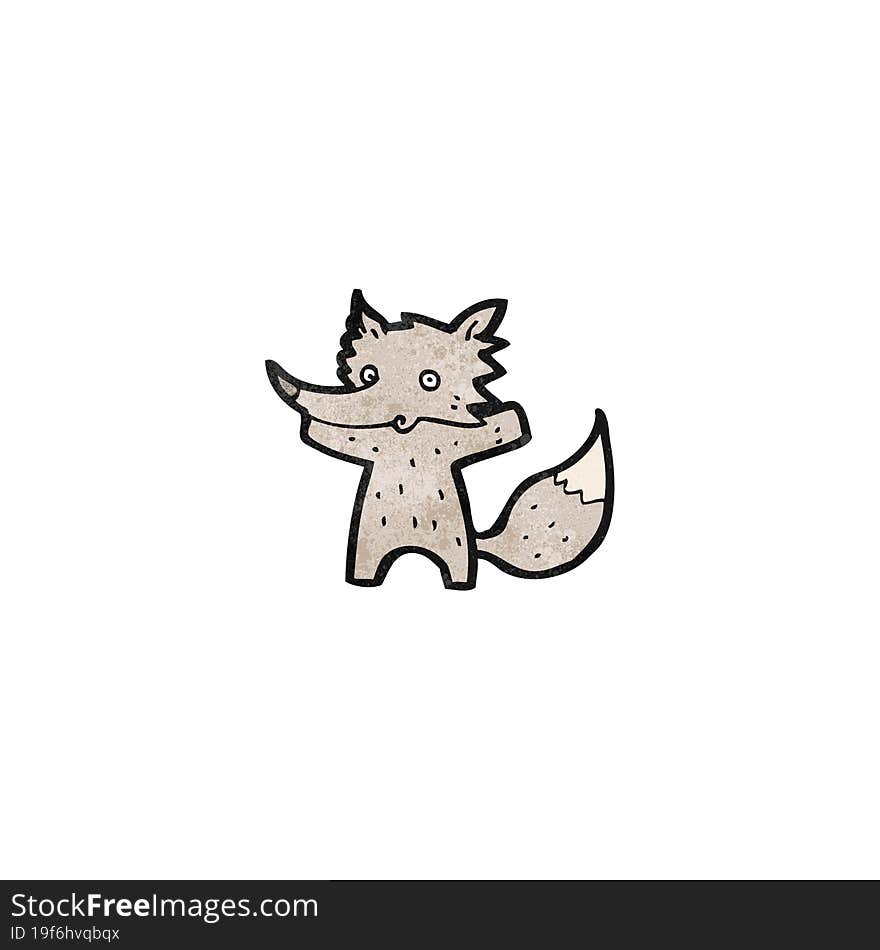 cartoon wolf