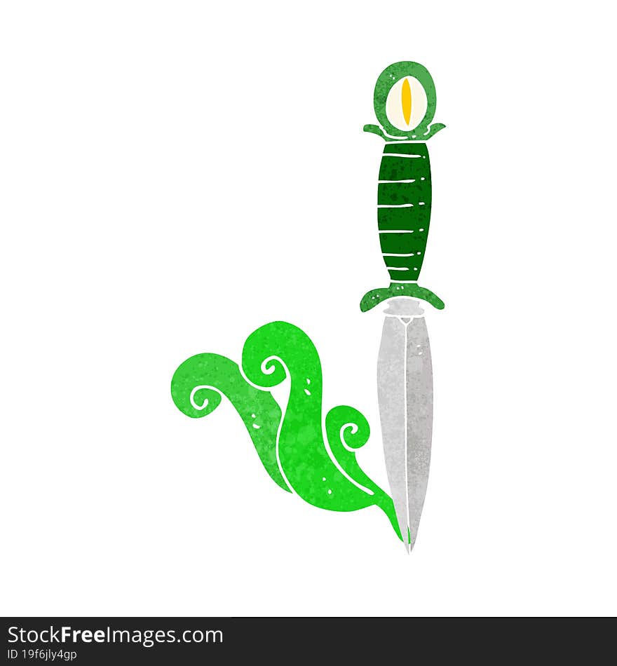 cartoon mystic dagger