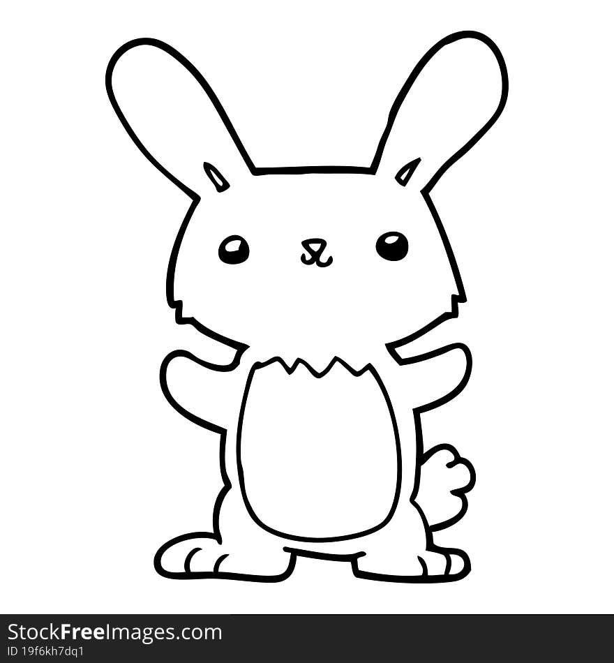 cute cartoon rabbit